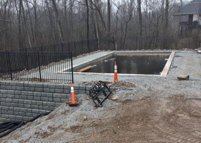 Retaining wall , Brumbaugh Engineering & Surveying, LLC Construction Layout, Civil Engineering ,Construction Staking, Dayton, OH